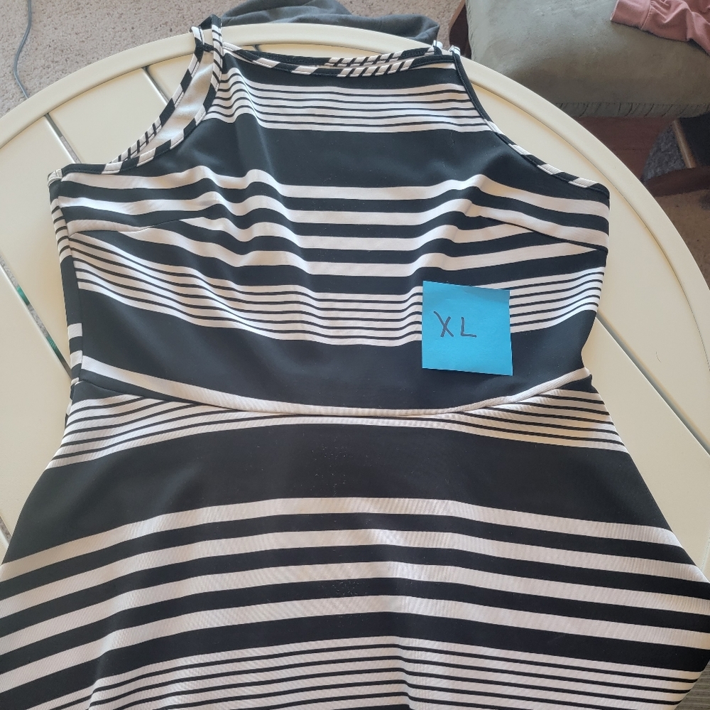 Black and white dress